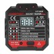 Habotest Tester Πριζών με Ψηφιακή Οθόνη HT106D (Μαύρο)
