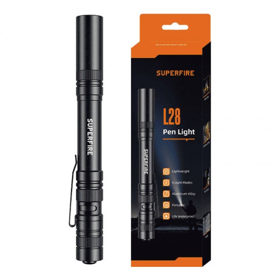 Φακός Superfire L28 – 121 lm, 5W, 52 μ., 5 λειτουργίες