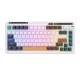 Wireless mechanical keyboard Royal Kludge KZZI K75 pro RGB, Moment Switch (black and white) (QWERTY)