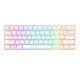 Klawiatura mechaniczna Royal Kludge RK61 RGB, brown switch (biała) (QWERTY)
