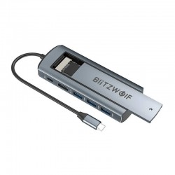 Blitzwolf Docking Station 6in1 HUB BW-Neo TH13 (Ασημί)
