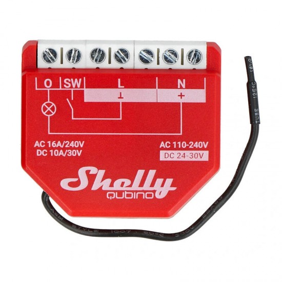 Shelly Qubino Wave1PM Controller, 1-channel, Z-Wave (Power measurement)