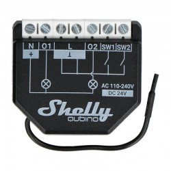 Shelly Qubino Wave2PM Controller, 2-channel, Z-Wave (Power measurement)