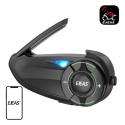 EJEAS Ενδοεπικοινωνία για Κράνος Μηχανής Q8 (Μαύρο)