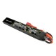 Gens ace 25C 1300mAh 2S1P 7.4V Saddle Airsoft Gun Lipo Battery with T Plug