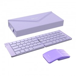 Set Wireless foldable Keyboard Delux KF10 and mouse MF10PRO (QWERTY)