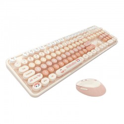 MOFII Sweet New 2.4G Wireless Keyboard + Mouse Set (Orange)