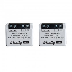 Shelly PM Mini Gen3 Set of 2 Controllers, WiFi/Bluetooth
