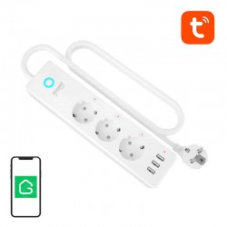 Gosund P1 PLUS smart WiFi power strip (3x AC schuko, 3x USB-A) Tuya