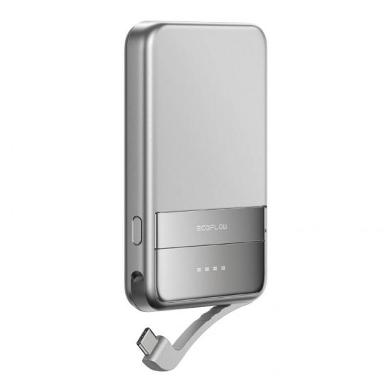 Μαγνητικό powerbank EcoFlow RAPID, 5000mAh, (ασημί).