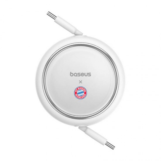 Καλώδιο φόρτισης Baseus USB-C σε USB-C 100W (λευκό) Bayern Edition