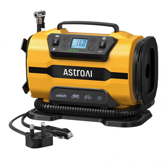 AstroAI ATJ-8366 150 PSI 12V DC/110V AC φορητός τροχοσυμπιεστής 150 PSI
