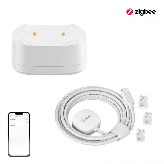 Σετ αισθητήρα διαρροής/πλημμύρας ZigBee SONOFF SNZB-05P + Καλώδιο WLDC200