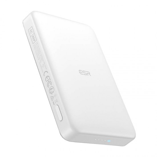 ESR Qi2 MagSlim 10000 mAh μαγνητικό powerbank (λευκό)