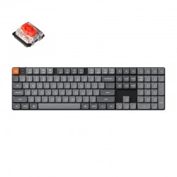 Keychron K5 Max RGB Red Switch Ασύρματο πληκτρολόγιο χαμηλού προφίλ (μαύρο) [K5M-H1].