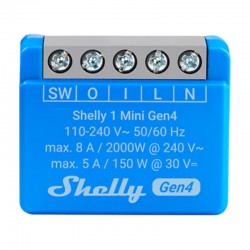 Shelly 1 Mini Gen4 ελεγκτής Zigbee/Matter