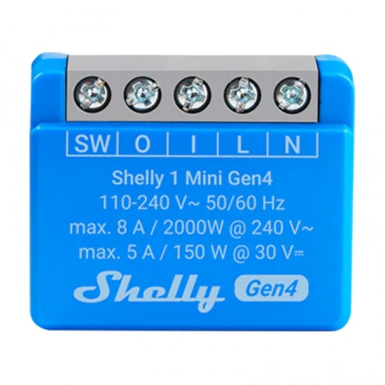 Shelly 1 Mini Gen4 ελεγκτής Zigbee/Matter