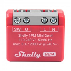 Shelly 1PM Mini Gen4 ελεγκτής Zigbee / ύλη