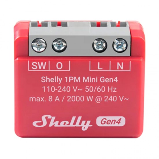 Shelly 1PM Mini Gen4 ελεγκτής Zigbee / ύλη