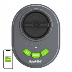 RainPoint ελεγκτής ψεκασμού 4 ζωνών με εφαρμογή, Bluetooth