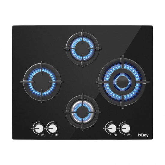Γυάλινη εστία αερίου IsEasy MGBG-604B