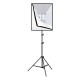 Puluz Σετ Στούντιο Φωτογράφισης PU5071EU, Softbox LED 50x70cm, Τρίποδο, Λάμπες LED x4