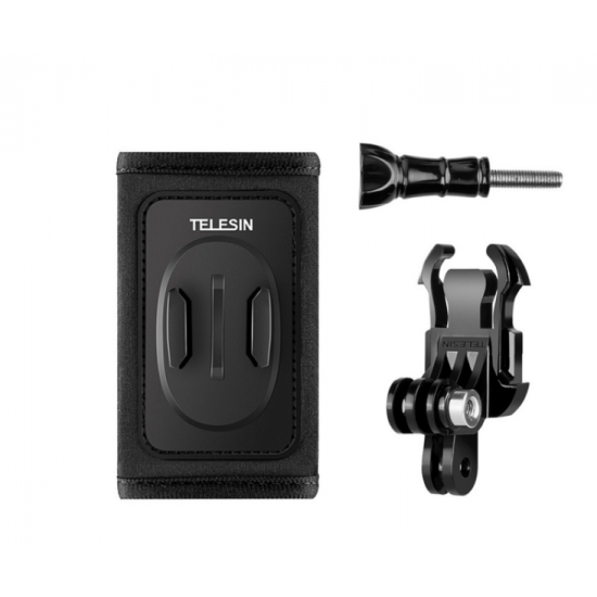 Backpack strap Telesin mount kit with J-hook for GoPro/Osmo Action (GP-BPM-003)