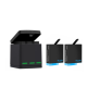 3-slot charger box Telesin for GoPro Hero 5/6/7/8 + 2 batteries (GP-BNC-801)