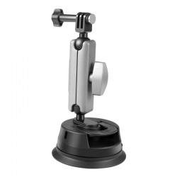 Car Suction Cup Arm Mount PULUZ with Mount Adapter & Long Screw for sports cameras (including Osmo Action 3, Insta360 X3)