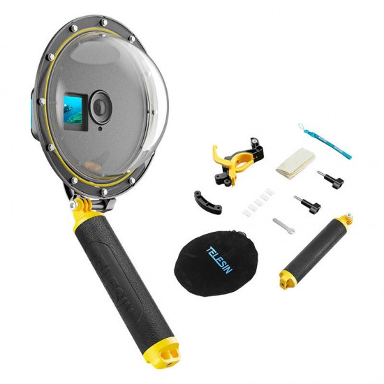 Waterpoof dome port Telesin for DJI Action 4 / 3 / 5