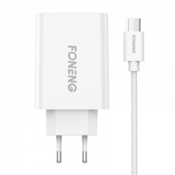 Fast charger Foneng 1x USB EU43 10.5W + USB Micro cable