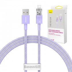 Baseus Καλώδιο USB-A σε Lightning Explorer Series 2.4A, 1m (Λιλά)