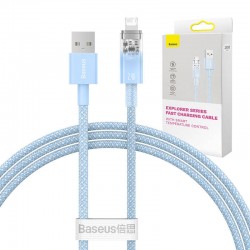 Baseus Καλώδιο USB σε Lightning Explorer Series 2.4A, 1m (Γαλάζιο)