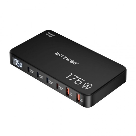 Σταθμός φόρτισης Blitzwolf BW-S30 6-σε-1 4xUSB-C + 2xUSB 175W