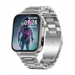 Colmi P80 smartwatch (ατσάλινο και ασημί)