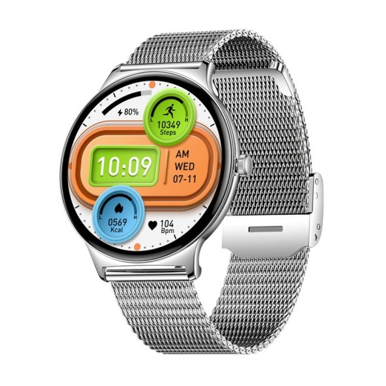 Colmi V89 smartwatch (ατσάλινο ασημί)