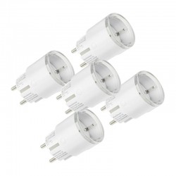 Σετ 5 έξυπνων πριζών Shelly Plug S MTR Gen3 12A (λευκό)