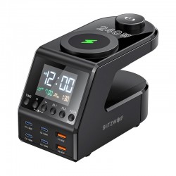 Blitzwolf BW-FW10 ξυπνητήρι με φορτιστή 2xUSB-A, 4xUSB-C, 240W