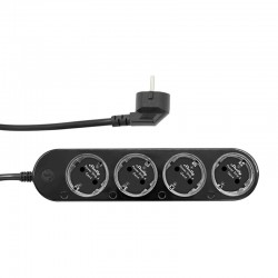Smart 12A Shelly Power Strip 4 Gen4 Zigbee/Matter μαύρο