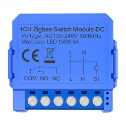 Avatto ZWSM16-DC-1 έξυπνη μονάδα διακόπτη ZigBee 1 καναλιού με επαφή DC χωρίς τάση