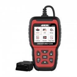 Ancel Διαγνωστικό Scanner OBD2 AS500/AC105 (Κόκκινο/Μαύρο)