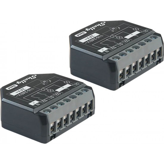 Σετ 2 ελεγκτών Shelly 2PM Gen4 Zigbee/Matter