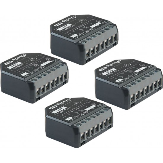 Σετ 4 ελεγκτών Zigbee/Matter Shelly 2PM Gen4