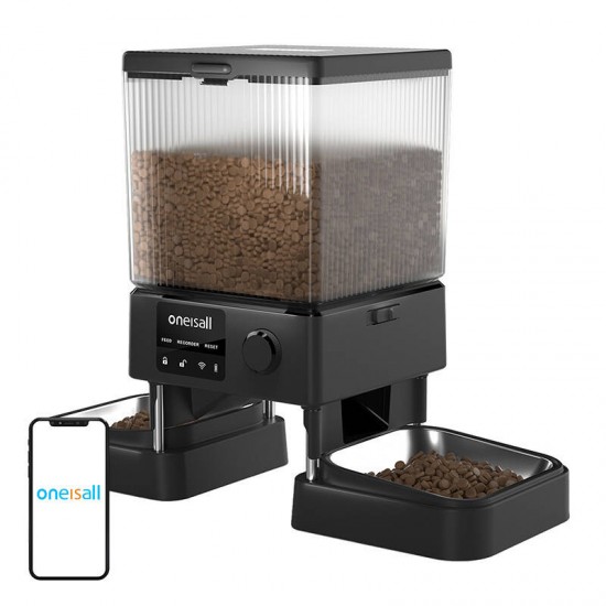 Automatic double pet feeder WiFi Oneisall