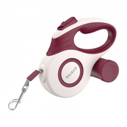 Rojeco A12 5M Αυτόματο αναδιπλούμενο λουρί σκύλου (κόκκινο)