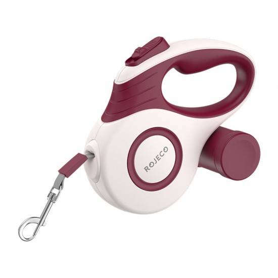 Rojeco A12 5M Αυτόματο αναδιπλούμενο λουρί σκύλου (κόκκινο)