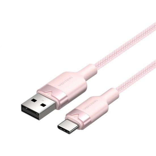 Καλώδιο USB 2.0 A σε USB-C 3A Vention CTNPH 2M (ροζ)