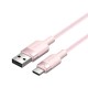 Καλώδιο USB 2.0 A σε USB-C 3A Vention CTNPH 2M (ροζ)