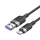 Καλώδιο USB 2.0 A σε USB-C 6A Vention CTOBF 1M (μαύρο)
