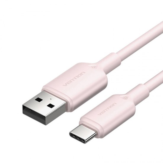 Καλώδιο USB 2.0 A σε USB-C 3A Vention CTQPH 2M (ροζ)